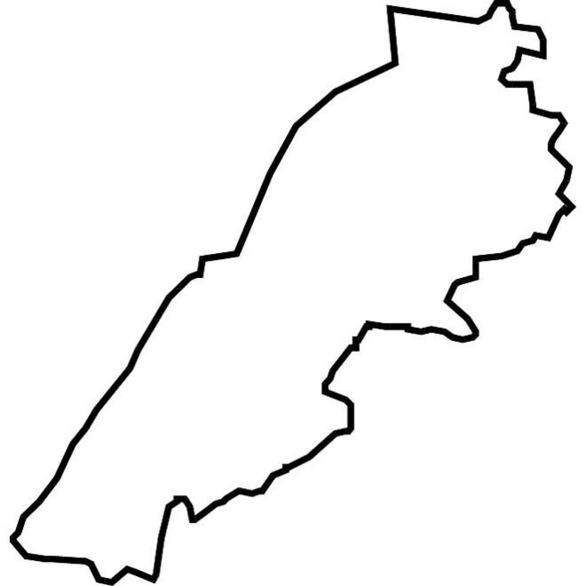 žemėlapis Libanas vektorinis žemėlapis