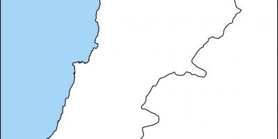 Tuščias žemėlapis Libanas